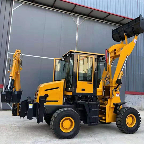 SINOMACH Small 630 Backhoe Loader Machine Rear Tire Size 19.5L-24R4-12PR