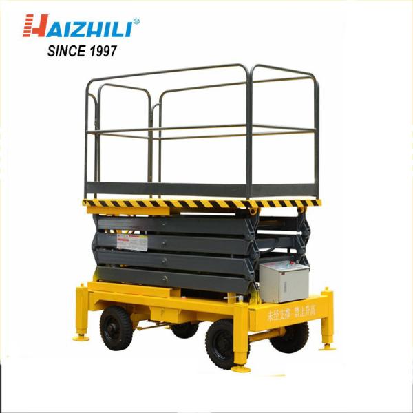 Hydraulic Mobile Scissor Lift Platform 300kg 3m Mini Size Stable Performance