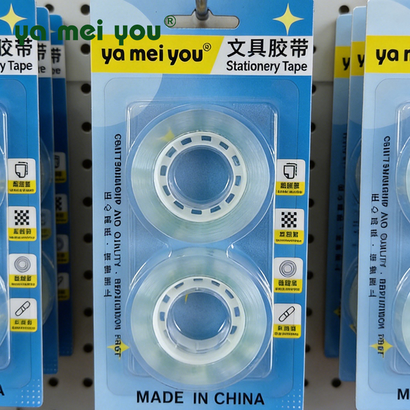 Blister Pack Ultra Clear BOPP Stationery Tape Small Adhesive Tape
