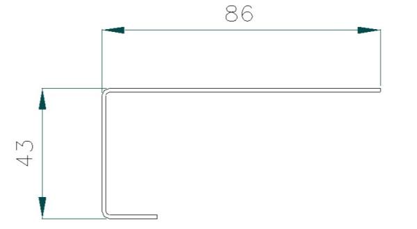 1mm Thickness Garage Door End Caps For Single Roller Bracket