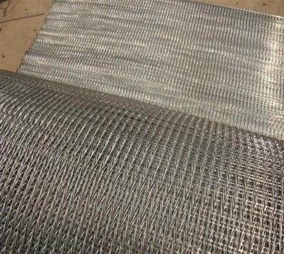 Food Grade Wire Conveyor Belts Stable Chain Drive Argon Welding For Biscuit