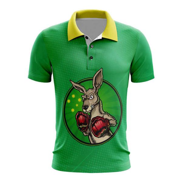 Multipurpose Practical Polo Shirts Mens , Multicolor Sublimation Poloshirt Design