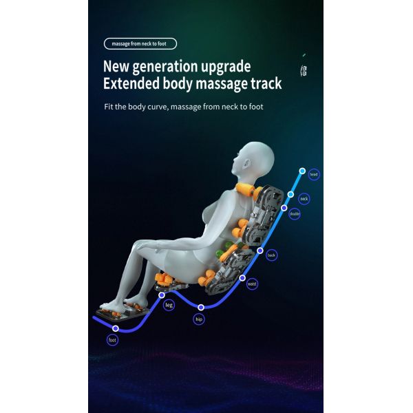 Real Relax Comfortable Massage Chair Shiatsu Tapping CB  ISO9001 Hypnotherapy OEM