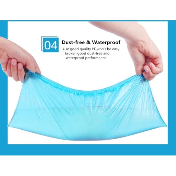 Blue Household Dust Proof 30GSM Non Woven Disposable Shoe Covers