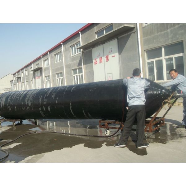 Good Damping Capacity Marine Rubber Airbag Reinforced Fiber Material Long Lifetime