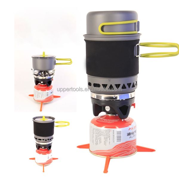 Кампинговые котлы и сковороды Наружная газовая печь для пикника Коллекторы тепла Печи ветроустойчивые