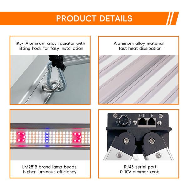 ANDY 800W Led Plant Grow Light Full Spectrum Commercial Dimmable Samusng Lm301h Lm281b for Veg Flower