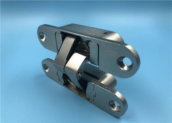 Satin Nickel Mortise Mount Invisible Hinge For Light Duty Wooden Doors