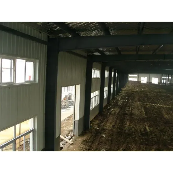 Prefab Steel Structure Workshop with 20-50 Years Service Life, Q235 Q355B Carbon Steel Frame, and Wind Snow Seismic Design Load