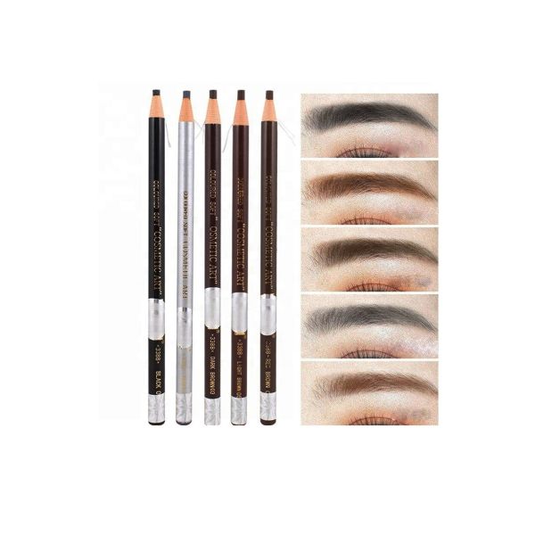 Waterproof Tattoo Eyebrow Liner Pencil / Empty Eyebrow Pencil Pen For Semi Permanent Makeup