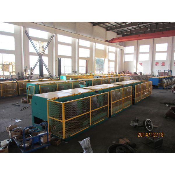 0.5mm -1.2mm Steel Wire Drawing Equipment , High Speed Fine Wire Drawing Machine For Cable
