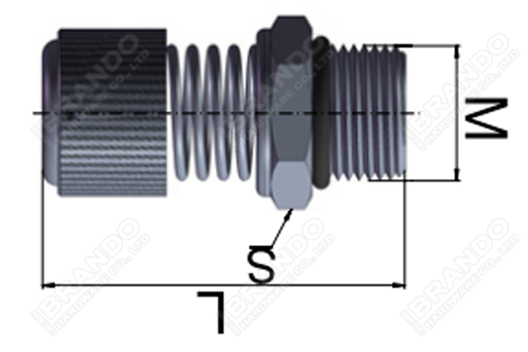 Латунный регулируемый пневматический шумоглушитель 1/8