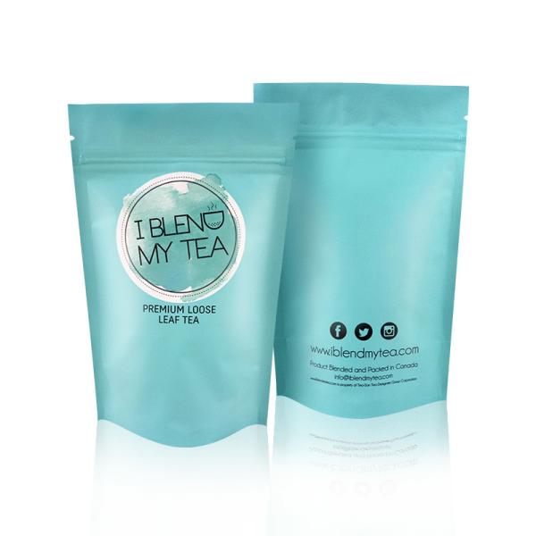 custom printed foil laminated mylar k bags herbal tea packaging smell proof