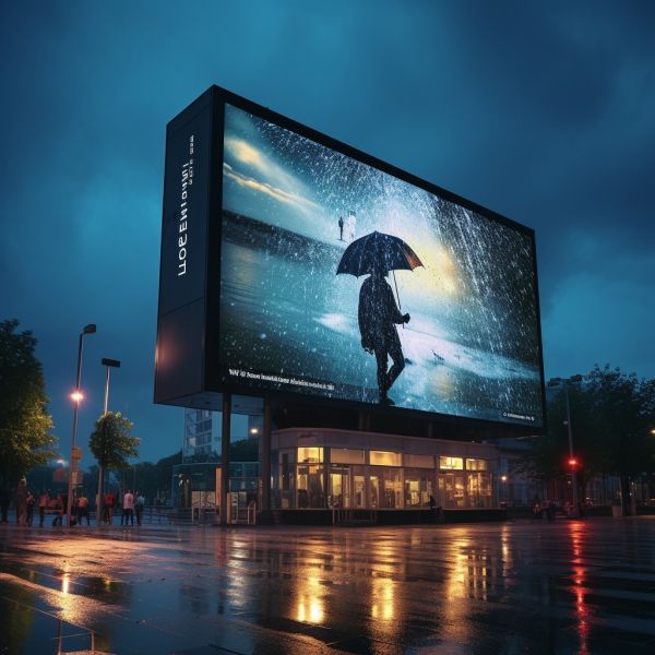 Outdoor LED Display Screen with IP65 Waterproof 5000-6000cd/㎡ Brightness and 960x960mm Cabinet Size for Digital Billboard