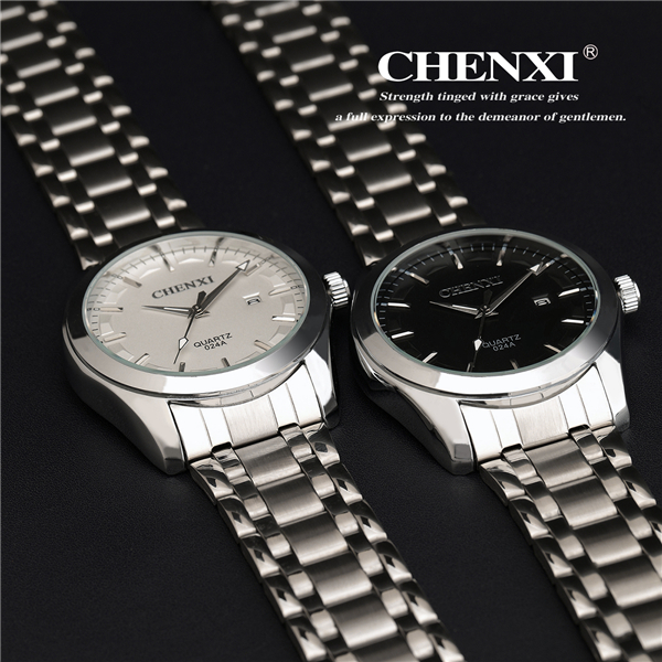 C024A PayPal Accepted Stainless Steel Case Back Strap Cool Business Man Quartz Watch Mens