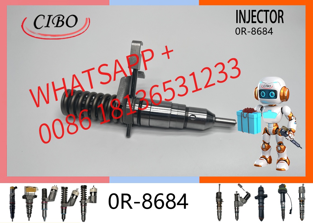 original 0R-8684 Diesel Fuel Injector for  3114 3116 3126 Engine 962G 950G 960F Wheel Loader 535B 525B Skidder Construction Machinery Parts original new injector