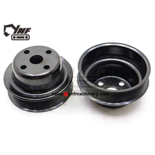 YNF17304 Pulley 3914458 for Komatsu 6D102 Engine (4-Hole, 8-Groove)