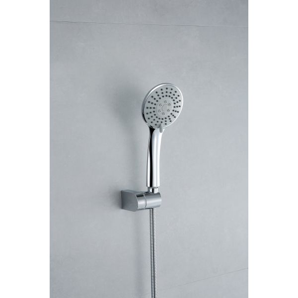 Wall Mounted Brass Chrome Bathroom Bathtub Hand Shower Faucet Set for Bathroom Wash