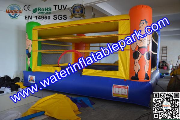 Rental Inflatable Sport Games , Commercial Bounce House Boxing Ring for Adults