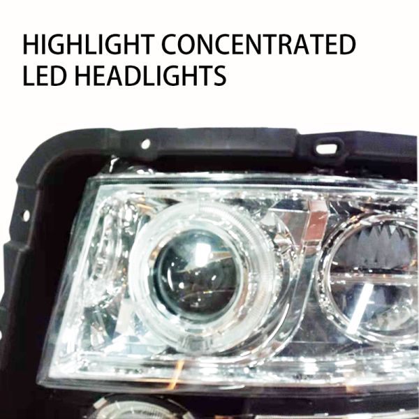Black Foton Aumark Original Delon F3000 Truck Assembly with 24V LED Headlight Assembly