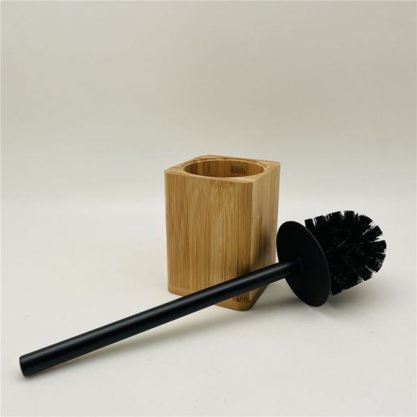 квадратные закругленные углы Бамбук Аксессуары ванной комнаты аксессуары туалета набор натурального цвета