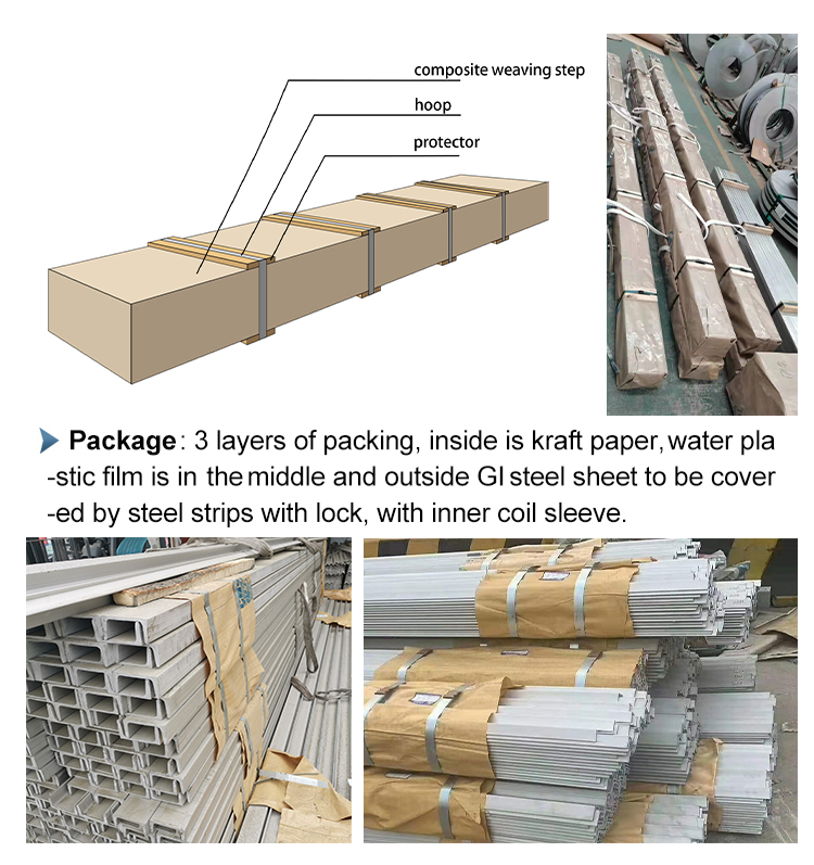 ISO9001 ASTM JIS 304 201 316L Канал из нержавеющей стали, горячо проката 20 мм 30 мм толщина для промышленности