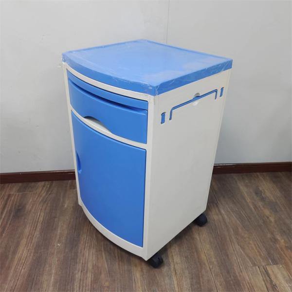 ABS Medical Bedside Cabinet With Drawer Cabinet Retractable Dining Board Hospital Nightstand