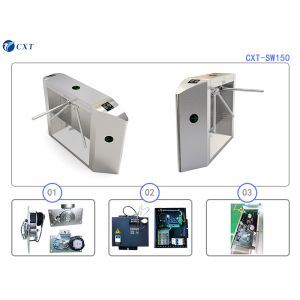 304 Stainless Steel Tripod Turnstile Gate 1200x280x980mm