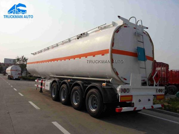 54m3 4 Axles 54000 Liter Oil Tanker Trailer With 6 Comdepartment