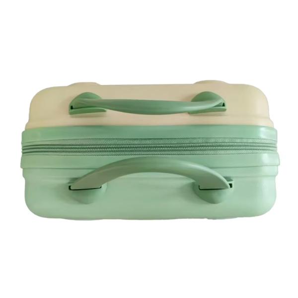 Boîte de rangement de maquillage professionnel léger ABS vert Organisateur cosmétique de dessins animés Organisateur de maquillage de voyage holographique sain