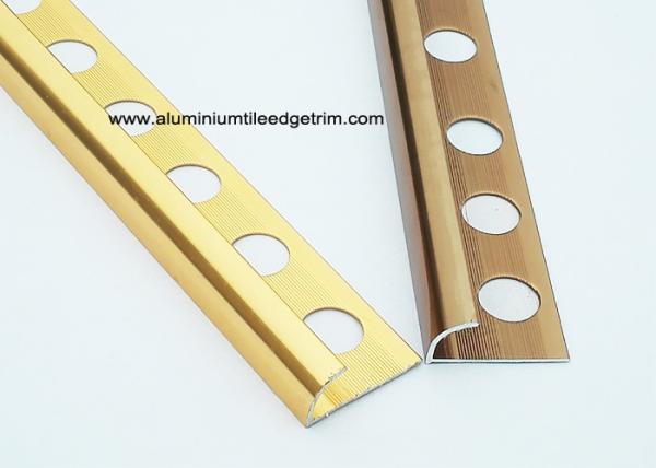 Durable Kitchen Metal Aluminium Tile Edge Trim 10mm For Backsplash 