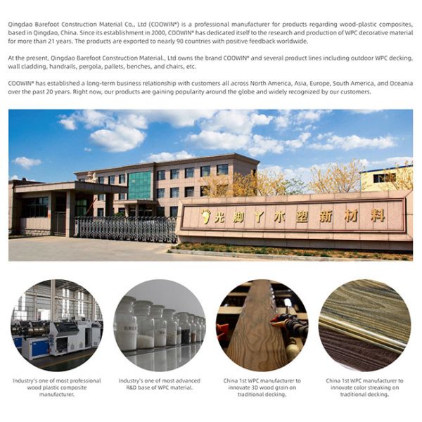 Зерно древесины 3D доск 2.2m Antisepsis террасы на открытом воздухе составное украшая