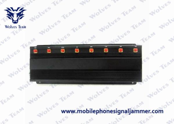 Multifunctional 3G 4G Cell Phone Jammer , Wifi Signal Jammer High Gain Antennas