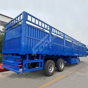 Factory Direct Sale 2 Axles Customized Fence Trailer 40-60 Tons Fence Stake Cargo Semi Trailer at Low Price