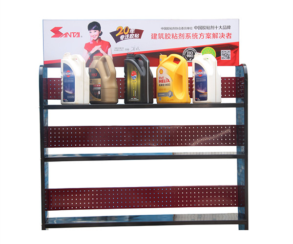 5 Tier ODM Service Metal Storage Stand , Freestanding Metal Shelving For Motor Oil