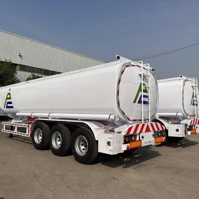 60CBM Fuel Semi Trailer 4 Axles White Liquid Tank Trucks Tanker Semi-Trailers Cimc Fuel Tank Trailer