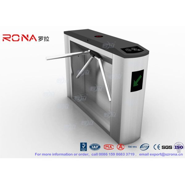 RFID Card Reader Tripod Turnstile Gate , Entrance Turnstile Access Control