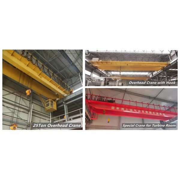 PLC Magnetic Overhead Crane 30 ton Bridge Crane Remote Control With Slings