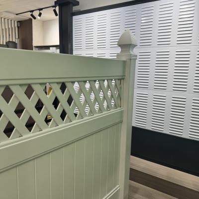 Low Maintenance White Privacy PVC Fence Pannels Sustainable Vinyl
