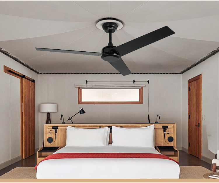 ceiling fan Спальня потолочный вентилятор 52 дюймов декоративный на открытом воздухе с дистанционным управлением 5 скоростей