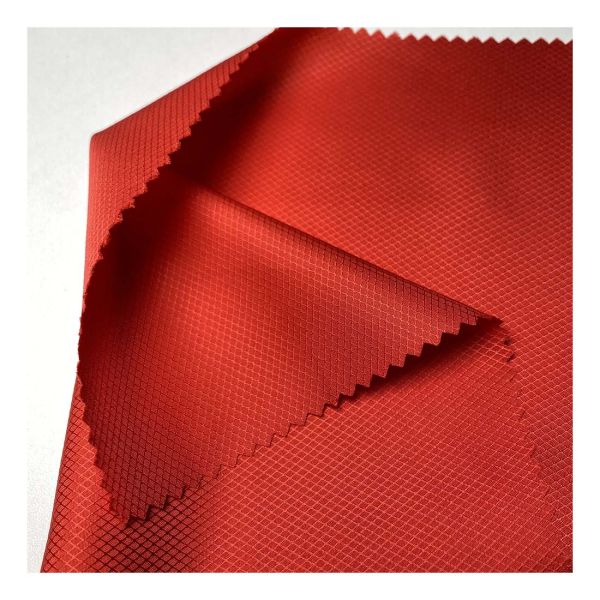 waterproof Diamond pongee fabric breathable and moisture-permeable coated fabric