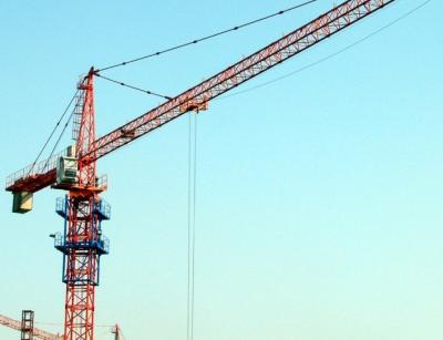 Guindastes de torre alugados hidráulicos usados no standard de segurança alto do local da construção civil