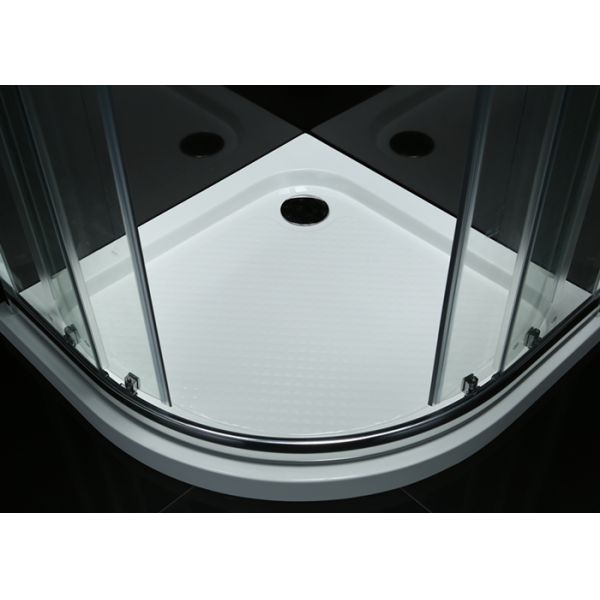 Polished Color Bathroom Corner Shower Room Sliding Open Style Anti Corrosion