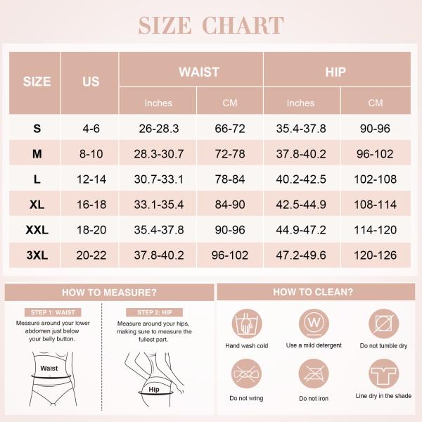 HEXIN 2022 Women's Slimming Tummy Control Thong Shaper Butt Lifter Panties for Adults