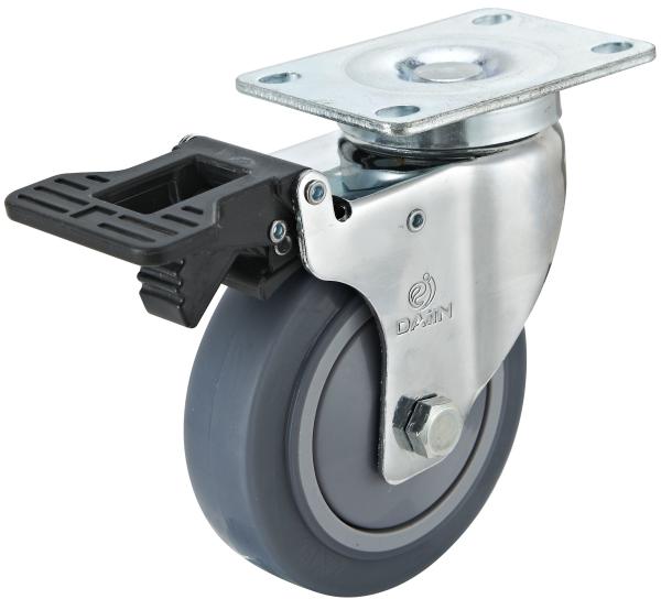 Thermoplastic Rubber Industrial Casters Wheel Medium Duty Castors