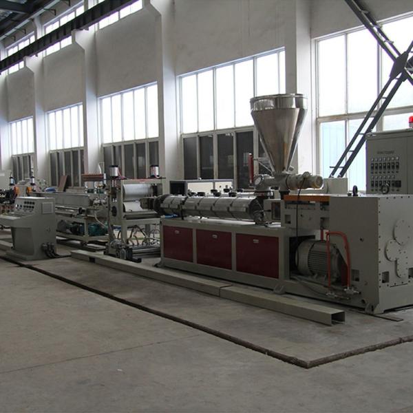 250kW Power Granules Roof Tile Pvc Profile Sheet Extrusion Line Plastic Twin Screw Machine