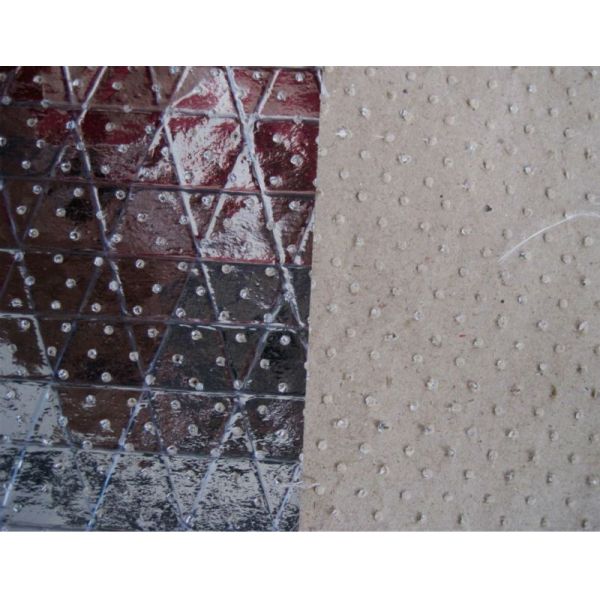 Aluminum foil laminated kraft paper fiberglass scrim reinforced with holes 