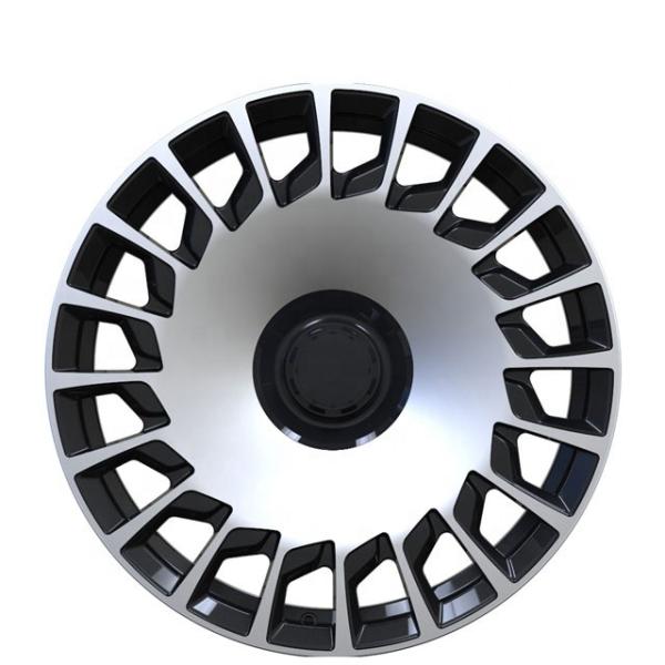 PCB 112mm Mercedes Benz Replica Wheels 20x8.5 20x9.5 Inch Black Machined Surface