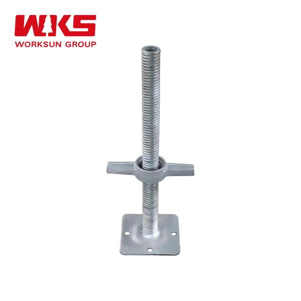 Swivel Type Scaffolding Parts Q235 Scaffolding Adjustable Base Jack Customized
