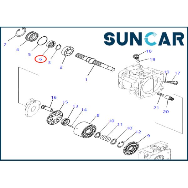 уплотнение масла 708-3S-12150 7083S12150 приспосабливает для KOMATSU D39EX-22 S/N 3001-UP